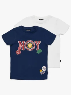 Luca & Lola San Marino T-Shirt 2-pak, Navy/White