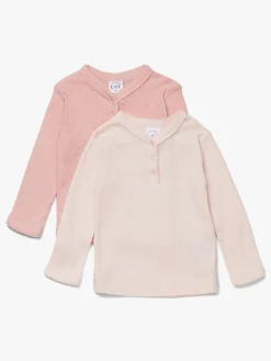Luca & Lola Siena Langærmet T-shirt 2-pak, Pink