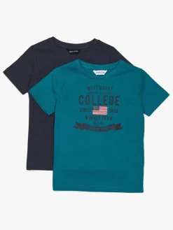 Luca & Lola Tore T-Shirt 2-pak, Green/Navy