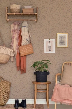 Majvillan Tapet Animal Dots, Soft Brown