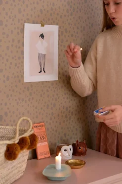 Majvillan Tapet Animal Dots, Soft Brown