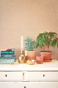 Majvillan Tapet Dots, Teddy Brown