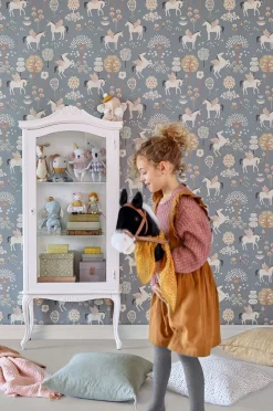 Majvillan Tapet True Unicorns, Evening Blue