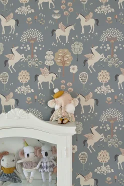 Majvillan Tapet True Unicorns, Evening Blue