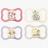 MAM Air Night Silikone Sutter 6-16m 4-pak, Pink/Neutral