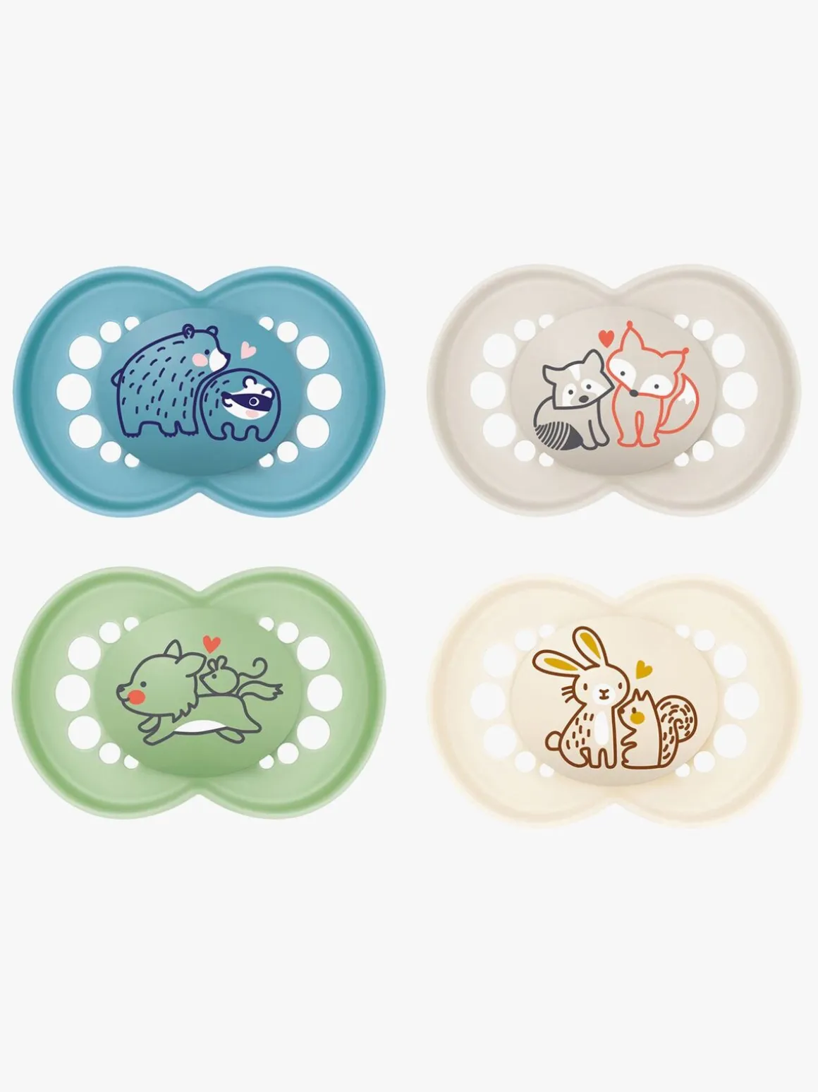 MAM Original Latex Sutter 16-36m 4-pak, Blå/Neutral