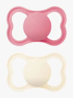 MAM Supreme Silikone Sutter 6-16m 2-pak, Pink/Neutral