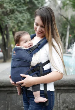 Manduca XT Cotton Bæresele, Denimblue-Toffee