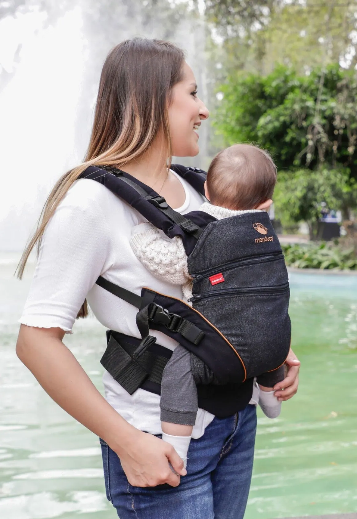 Manduca XT Cotton Bæresele, Denimblack-Toffee
