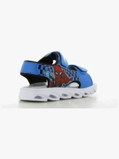 Marvel Spiderman Blinkende Sandaler, Cobalt Blue/Black