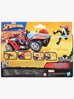 Marvel Spider-Man Epic World of Actionfigur med Bil - Miles Morales Remix Blast-Racer