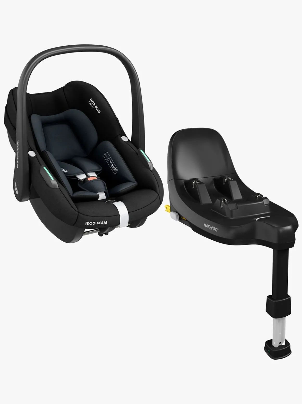Maxi-Cosi Pebble S Autostol Baby inkl. FamilyFix S Base, Tonal Black
