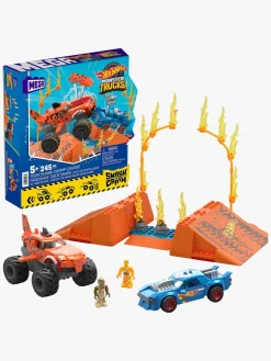 Mega Hot Wheels Bilsæt Smash N Crash Tiger Shark Chomp Course, 245 dele