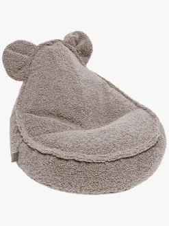 Meowbaby Bearly Sækkestol Teddy, Lysegrå