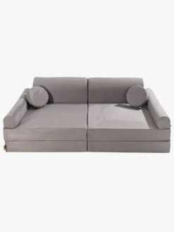 Meowbaby Play Premium Slimcord  Bygbar Sofa, Grå