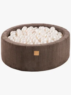 Meowbaby Rund Boldbassin Kraftig Fløjl 30x90, Brun