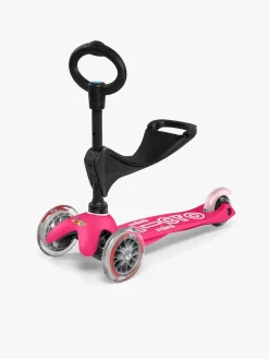 Micro Løbehjul Trehjulet Mini 3-i-1 Deluxe, Lyserød