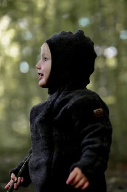 Mikk-Line Elefanthue Merinould, Dark Brown Melange