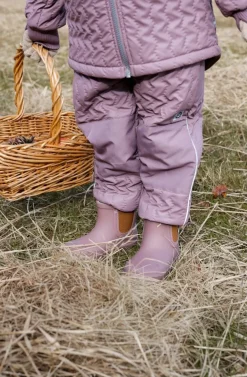 Mikk-Line  Forede Gummistøvler Uldblanding, Twilight Mauve