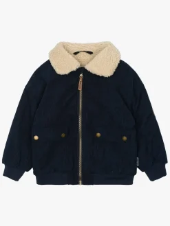 Mikk-Line Manchesterjakke med Teddyfor, Blue Nights