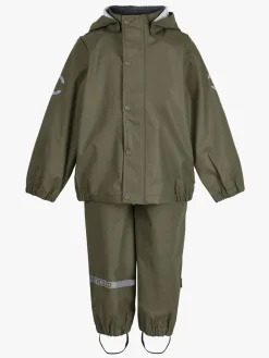 Mikk-Line Regnsæt med Seler, Dusty Olive
