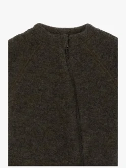 Mikk-Line Ulddragt Merino, Dark Brown Melange