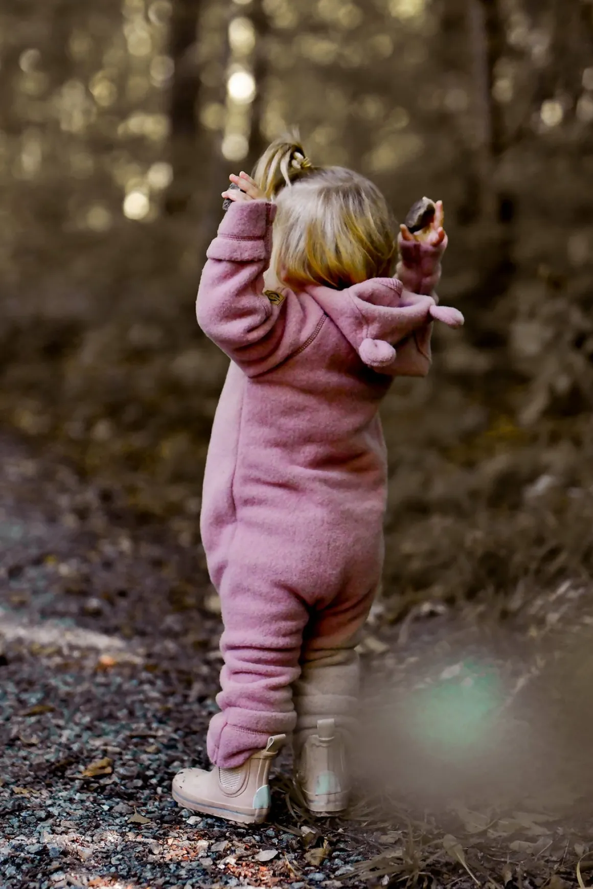 Mikk-Line Ulddragt Merinould med Ører, Burlwood