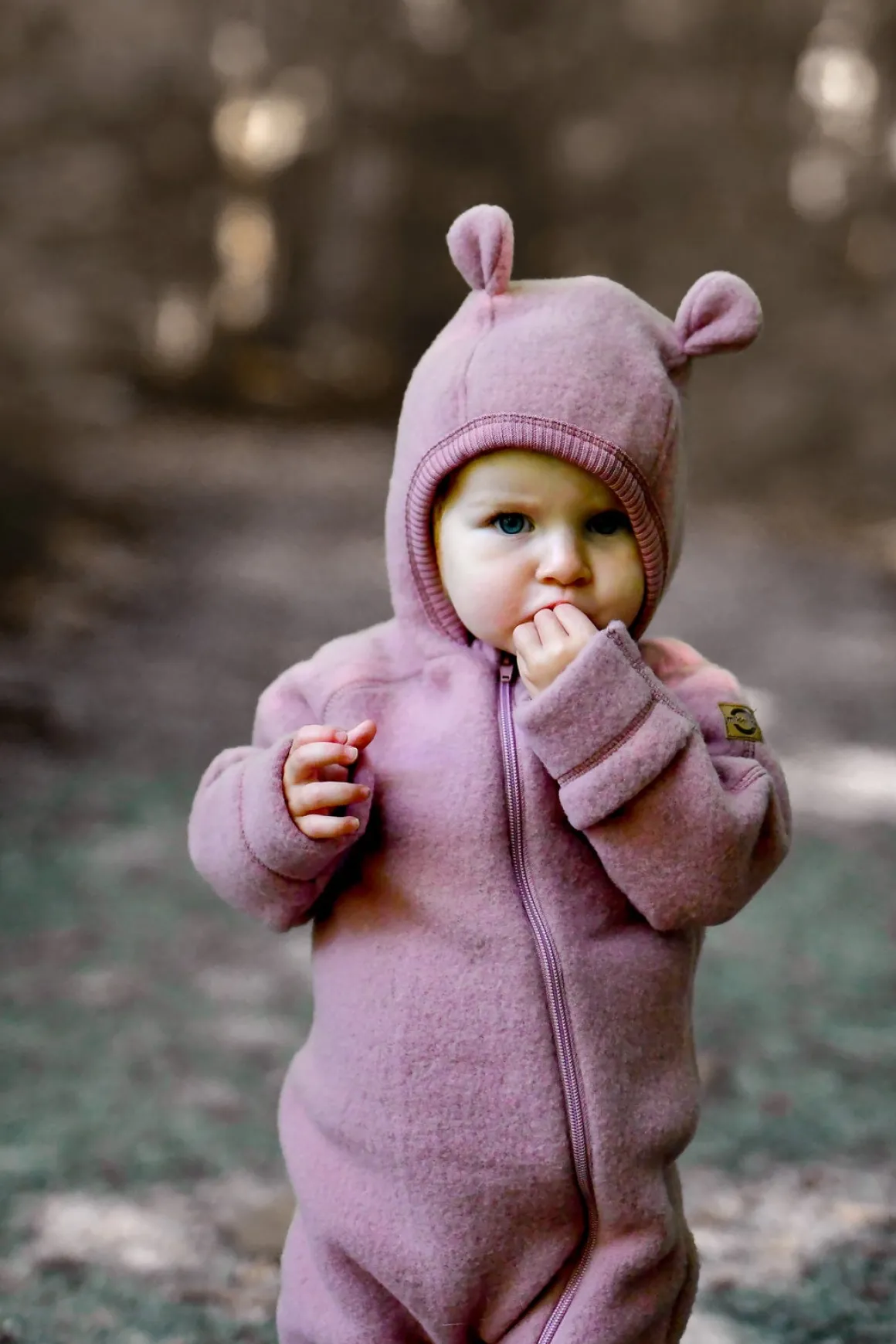 Mikk-Line Ulddragt Merinould med Ører, Burlwood