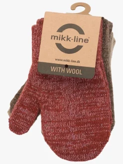 Mikk-Line Vanter Uldblanding 3-pak, Apple Butter-Chocolate Chip-Doeskin