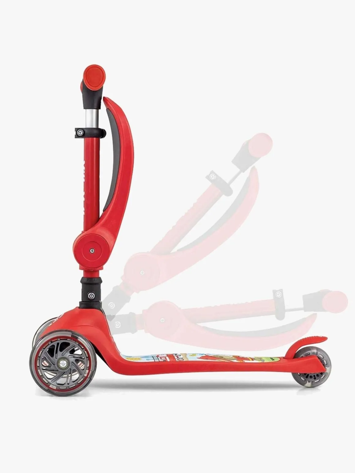 Milly Mally Fuzzy Løbehjul, Rød