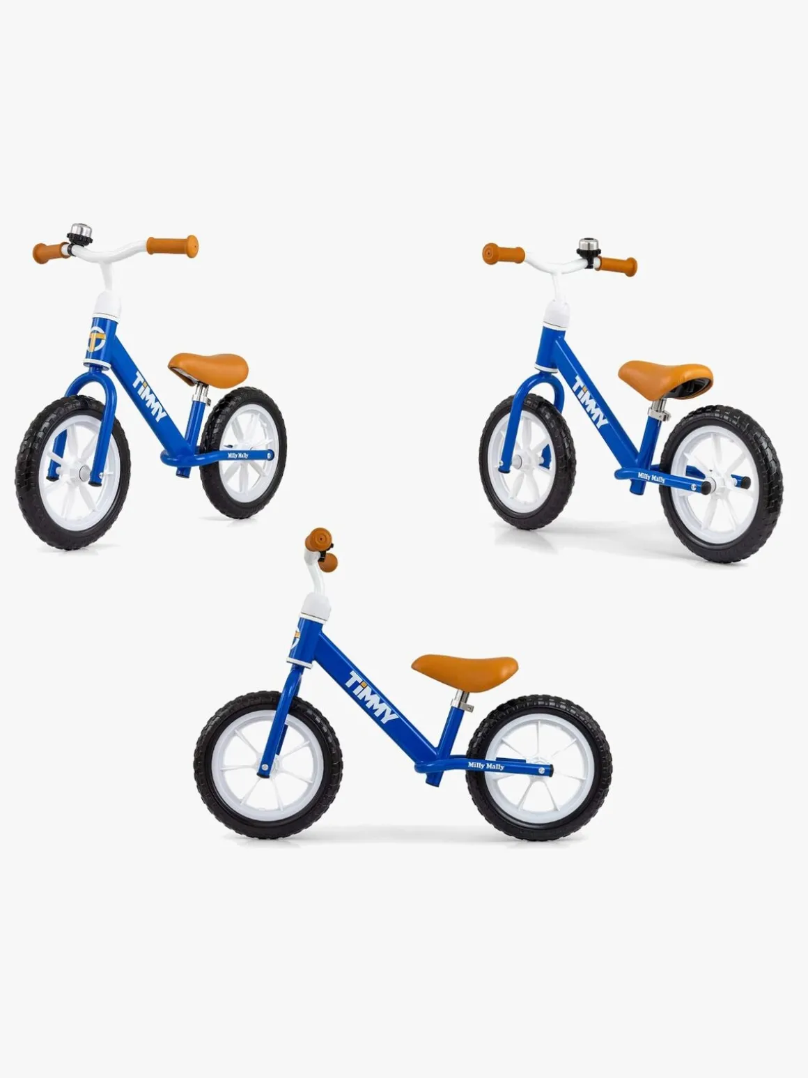 Milly Mally Løbecykel Timmy 12 Tommer, Blå