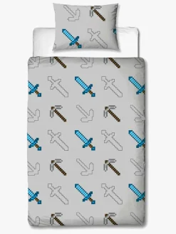 Minecraft Pixel Sengesæt 140 x 200 cm