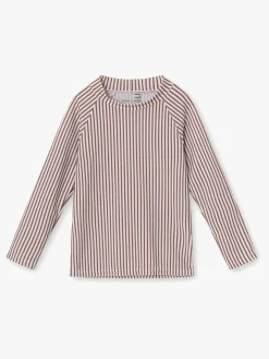 MINI A TURE Gani UV-trøje, Acorn Brown Stripes