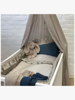 Mini Dreams Frill Sengesæt 100x130, Sandfarvet