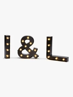 Minitude Bogstavslampe I, Sort