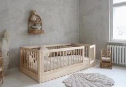 Minitude JULIAN Junior-/Montessori-seng 100x200, Natur