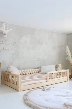 Minitude LEWIS Junior-/Montessori-seng 80x160, Natur