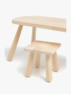 Minitude Minitude Nordic Skrivebord med Firkantet Skammel, Natur