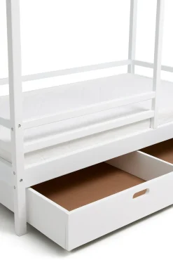 Minitude Nordic Jax Husseng 70x140 & BabyMatex Madras Carpathia + Sengeskuffe, Hvid