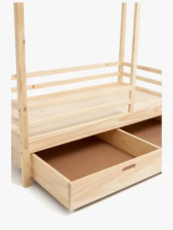 Minitude Nordic Jax Juniorseng 70x140 inkl. Sengeskuffe, Natur