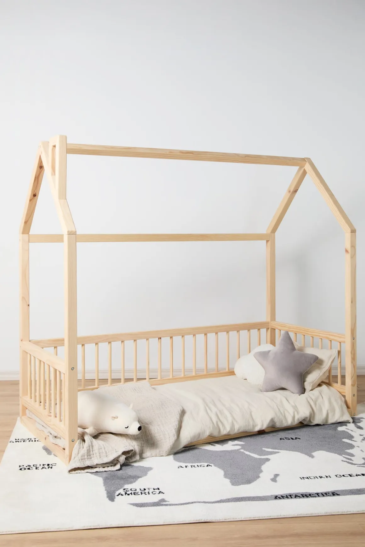 Minitude Nordic Mason Husseng 70x160 + Sengehimmel, Natur