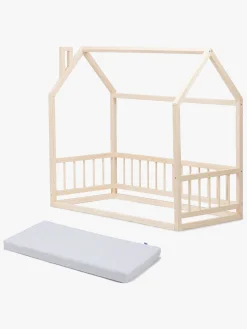 Minitude Nordic MASON Juniorseng, Natur med BabyMatex Softi Plus Madras 70x160 cm