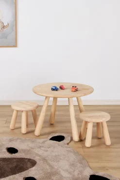 Minitude Nordic Rundt Bord & Runde Skamler, Natur