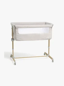 Moweo ELLIS Bedside Crib, Lysegrå