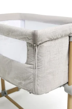 Moweo ELLIS Bedside Crib, Lysegrå