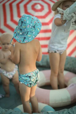 Mumitroldene UV-Sæt Badeble og Solhat, Blå