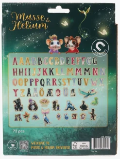 Musse & Helium Magnetbogstaver og Figurer 72 Stk.