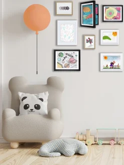 My Little DaVinci Oplukkelig Ramme A4, 50 Ark, Black