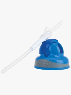 Nûby Drikkedunk m. Sugerør 360 ml, Blå