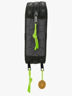 Ninja Turtles Tredelt Penalhus, Grå/Sort